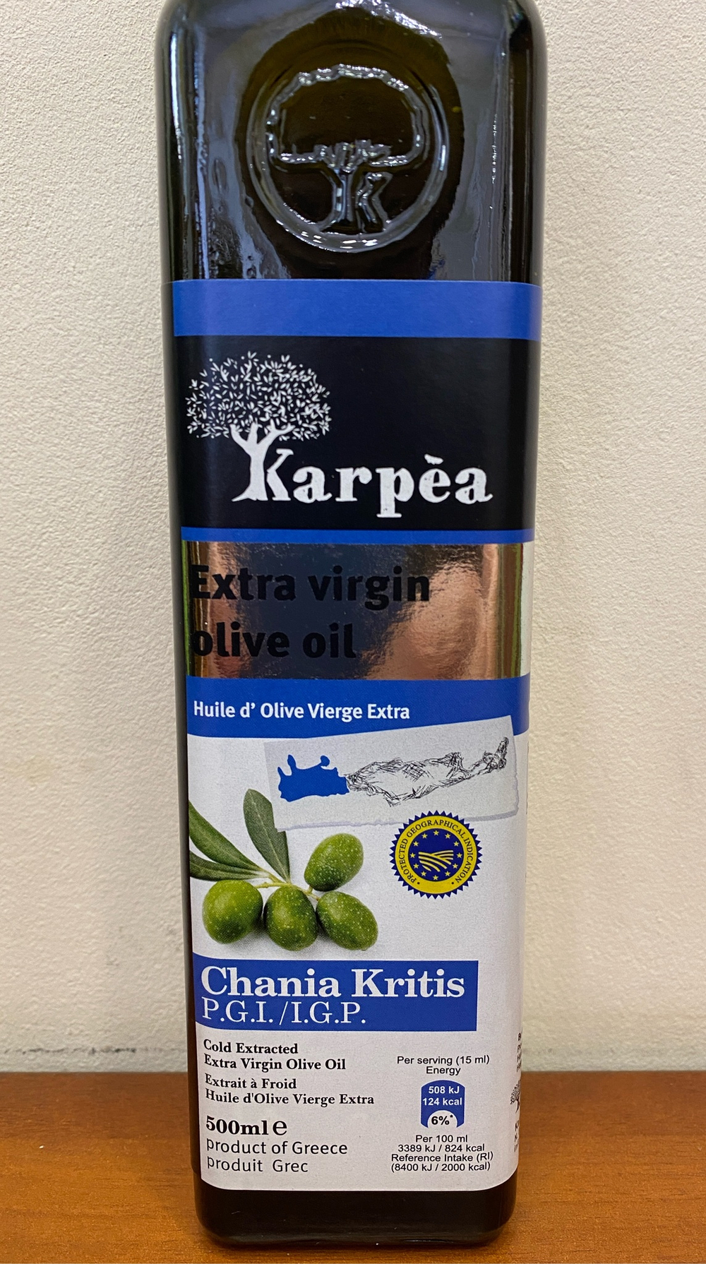 Оливковое масло  Karpea CHANIA P.G.I. - Crete  Extra Virgin, 0.5 л, Греция