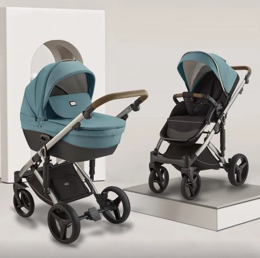 Детская коляска Luxmom F5 2в1 светло-зеленый