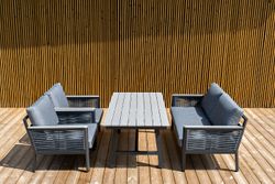 "Сан Ремо" комплект садовый для лаунж-зоны серый