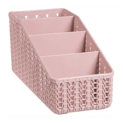 Органайзер ВЯЗАНИЕ 4 секции чайная роза (комплект 16 шт)