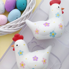 343 | Форма для шоколадных изделий "Курочка большая" (275*175 мм)