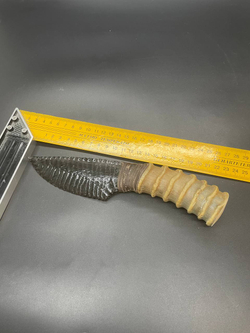 Обсидиановый нож с рукоятью из рога Барана 23 см