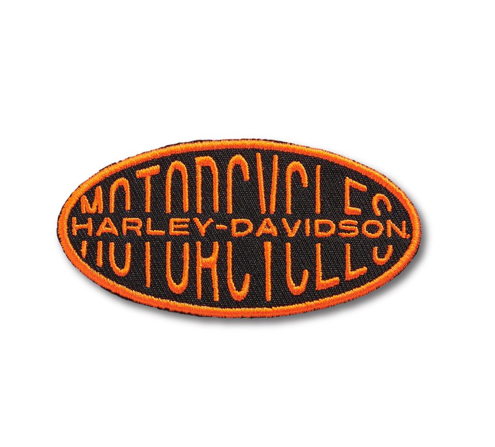 Нашивка Oval Lock-up Iron-On Harley - Davidson
