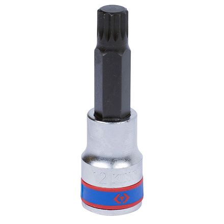 Цена на KING TONY (403612) Насадка (бита) торцевая 1/2", L = 80 мм, SPLINE, M12