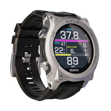Компьютер для дайвинга Mares Sirius воздушноинтегрированный черный/серебристый