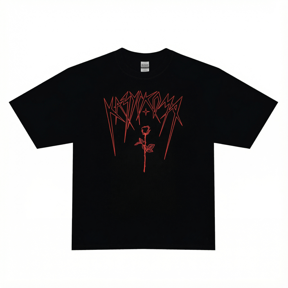 Футболка Казускома Крылья черная