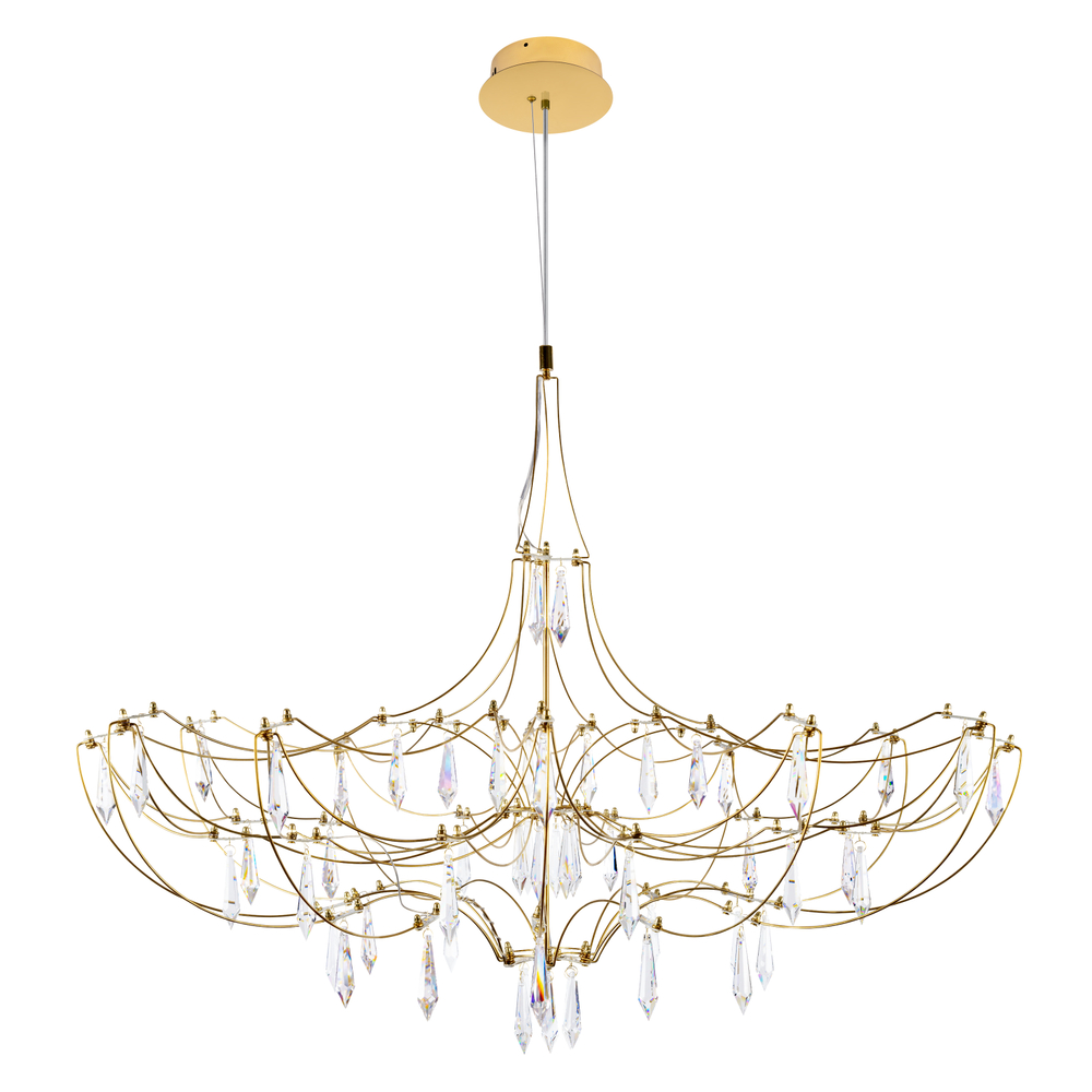 Подвесная светодиодная люстра Loft It Mira 10589/900 Gold Asfour