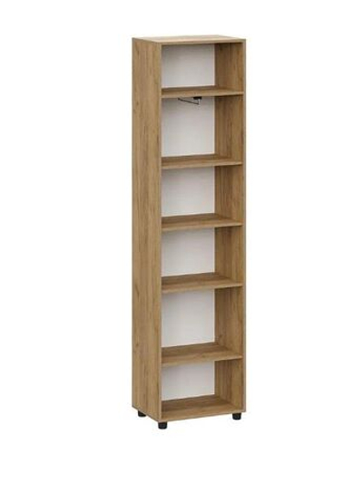 Милан шкаф одностворчатый Дуб Золотой / Белый Матовый