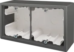 Donel R98 матовый шоколад Коробка для накладного монтажа с встроенной рамкой 2-я, серия DA