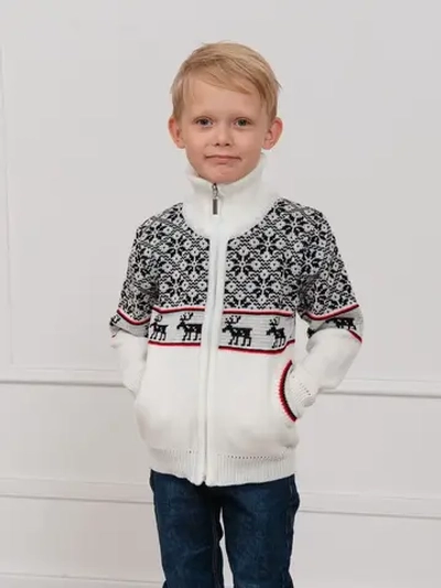 Кофта вязаная на молнии "Нордик"