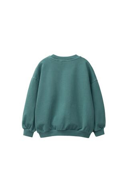 ZARA ОДНОТОННАЯ ТОЛСТОВКА, УТИНО-СИНИЙ