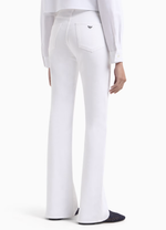 Женские джинсы Emporio Armani J47 Mid-Rise с клёшем из эластичного денима