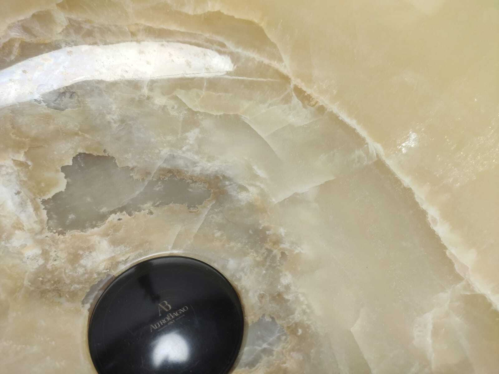 Раковина из оникса Bowl Yellow TinLip BO-61096 45*45*17