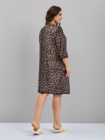 Халат Хвли-562/бежевый-леопард