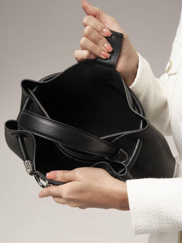 Кожаная сумка Ties DBR 31185 черный