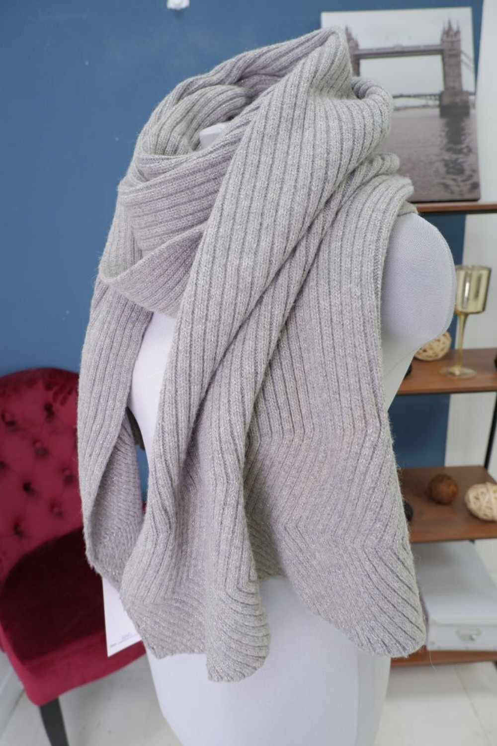 Шарф Allsaints плотный