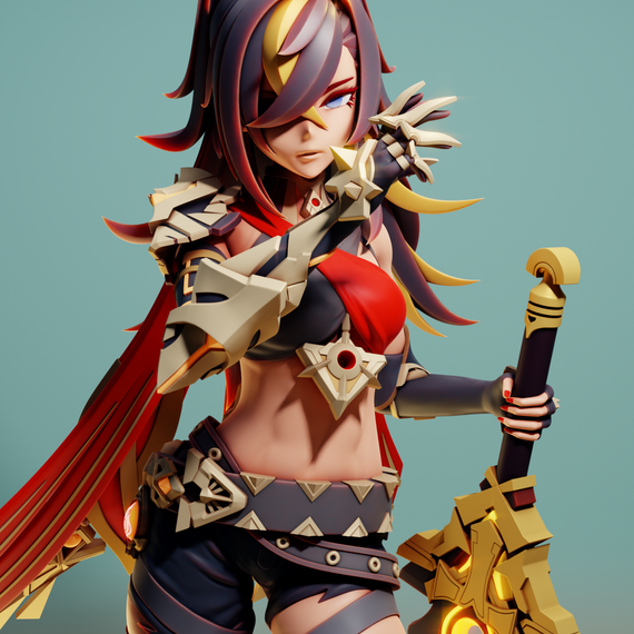 Dehya with sword - Genshin Impact