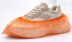 Бахилы оранжевые "МАКС" 35мкм 2 резинки (1/1000шт)