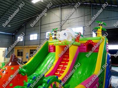 Коммерческий надувной батут "Сафари парк" 15*7*7 м