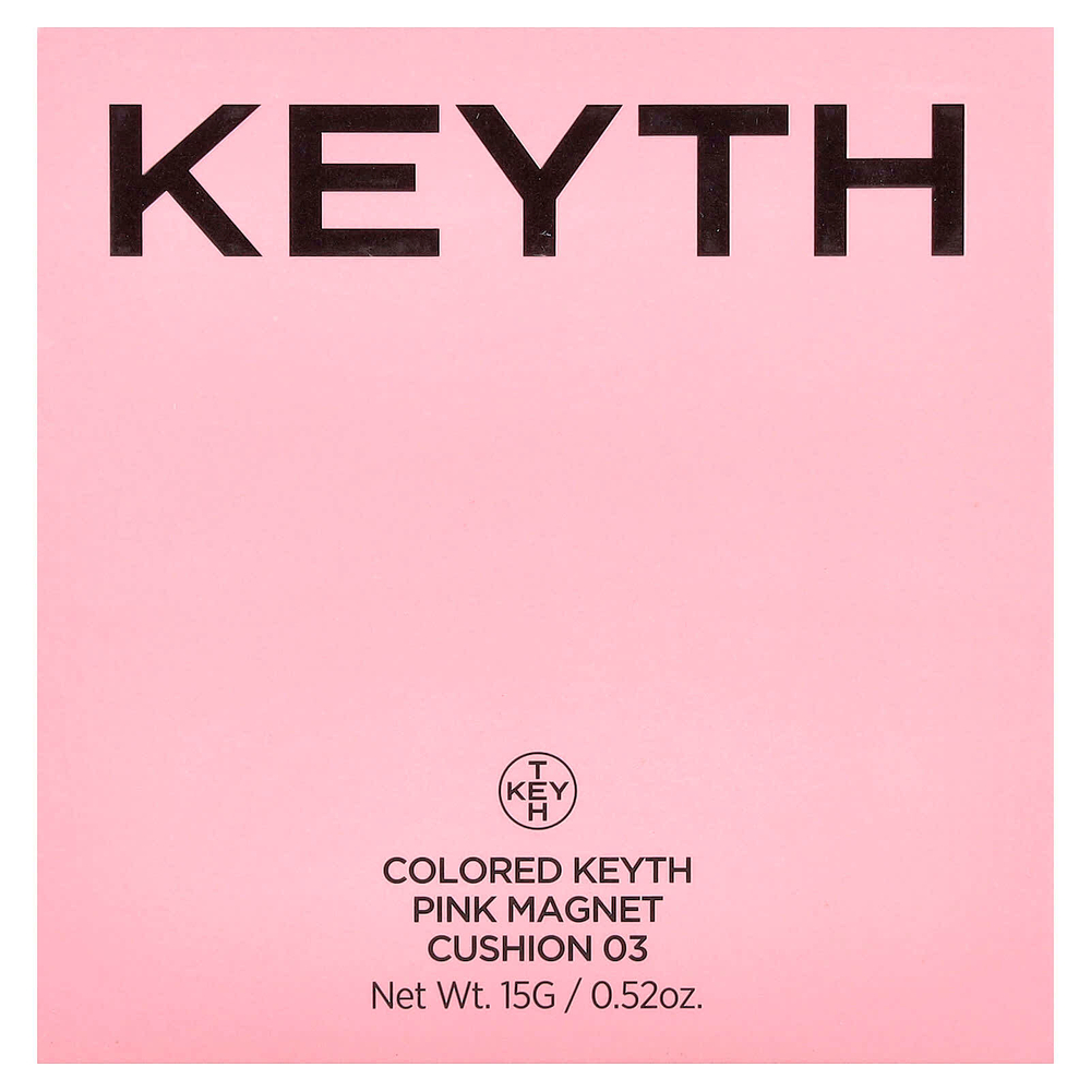 KEYTH, кушон, розовый магнитный, кушон, оттенок 03 бежевый, 15 г (0,52 унции)