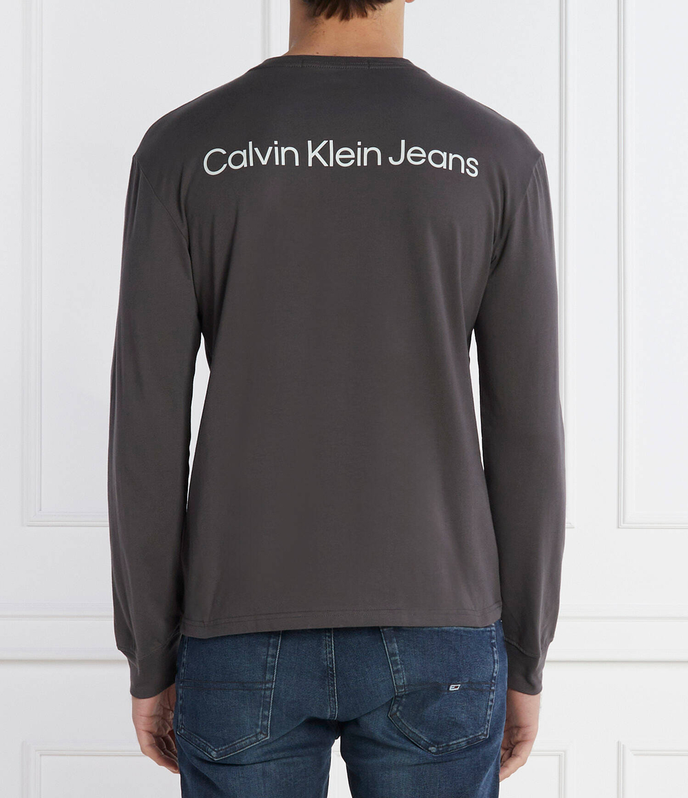 Лонгслив INSTITUTIONAL LS GRAPHIC CALVIN KLEIN JEANS - графитовый(J30J324654)