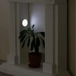 Беспроводной светодиодный светильник с датчиком движения круглый ,режим теплый/холодный