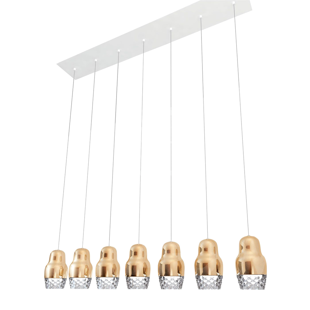 Pendant design lamp  FEDORA 7 by AXO LIGHT  (Bronze)