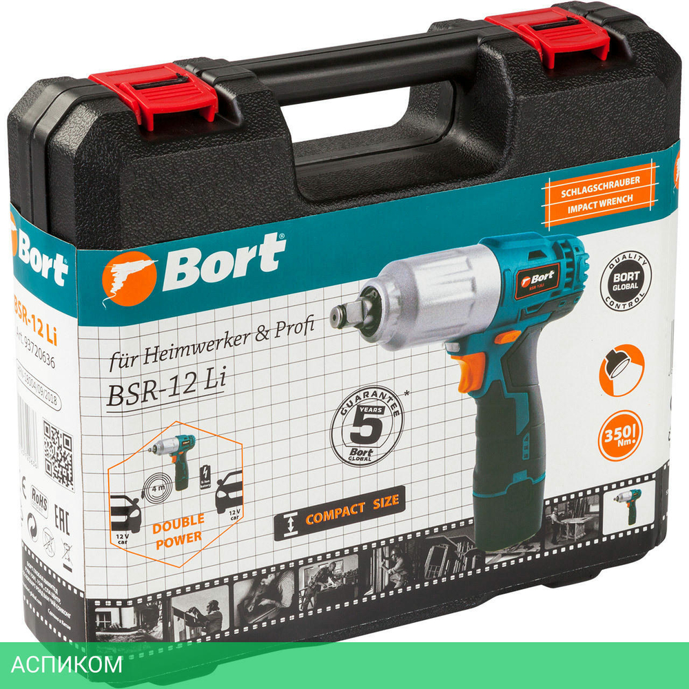 Гайковерт Bort BSR-12Li (93720636)