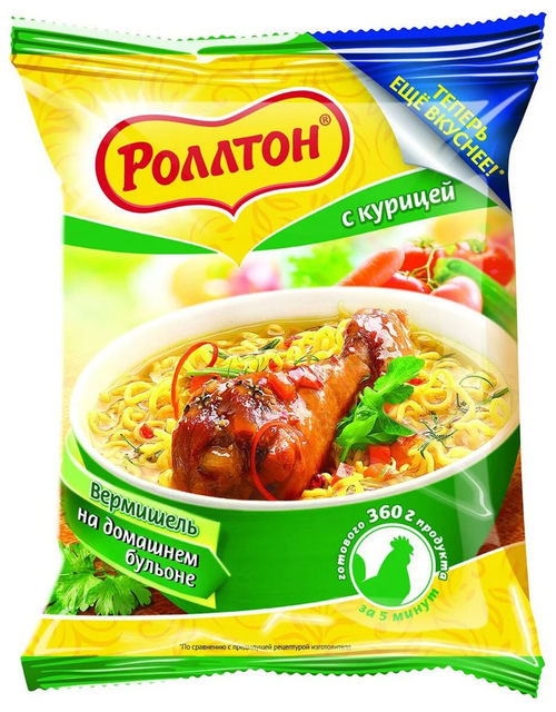 Ролтон Лапша Быстрого Приготовления с Курицей 60гр