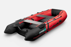 Надувная лодка GLADIATOR E420S красно-черный