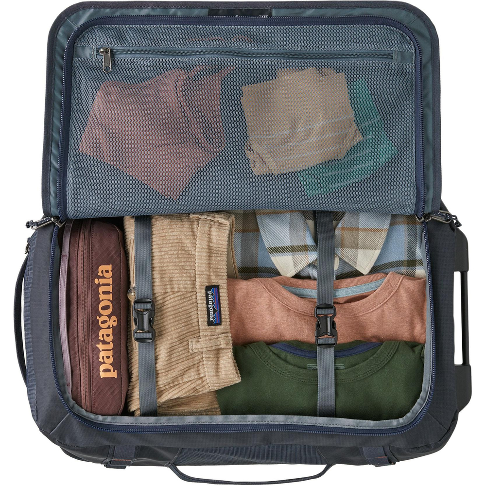 Patagonia Recycled Polyester Trolley Bag 21 Inch Unisex Dark Gray