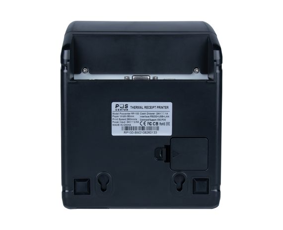 Принтер чеков POScenter RP-100W (80мм, 260 мм/сек, автоотрез, RS232+USB+LAN+wifi) черный