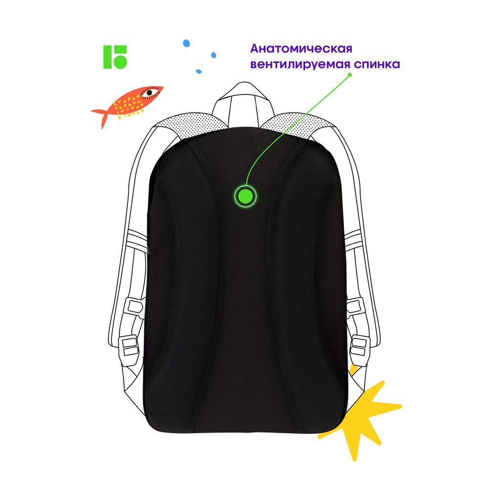 Рюкзак Berlingo Street Style "Sport", 41*28*17см, 3 отделения, 2 кармана, уплотненная спинка