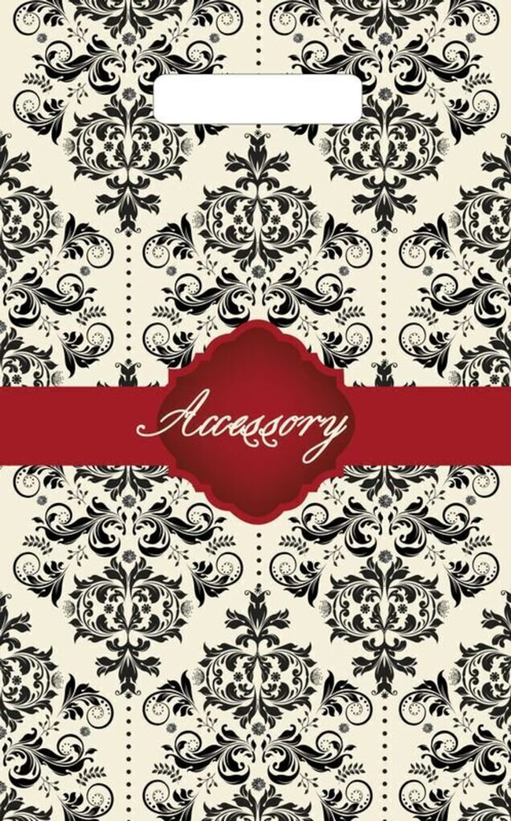 Пакет 30*20см (30мк) с вырубной ручкой "Аксессуар" ПВД