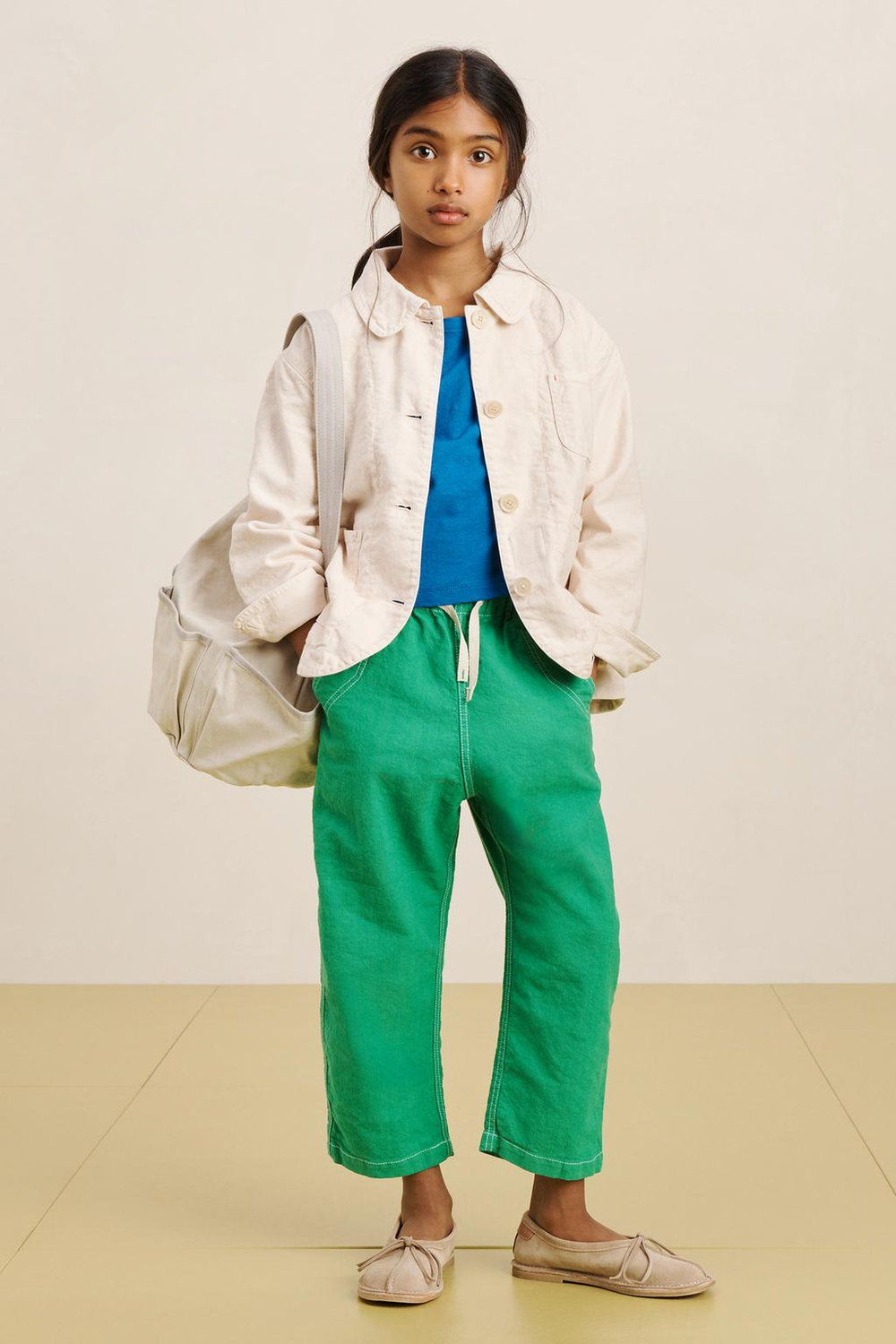 ZARA КУРТКА ИЗ СМЕСОВОГО ЛЬНА, ЭКРЮ/БЕЛЫЙ