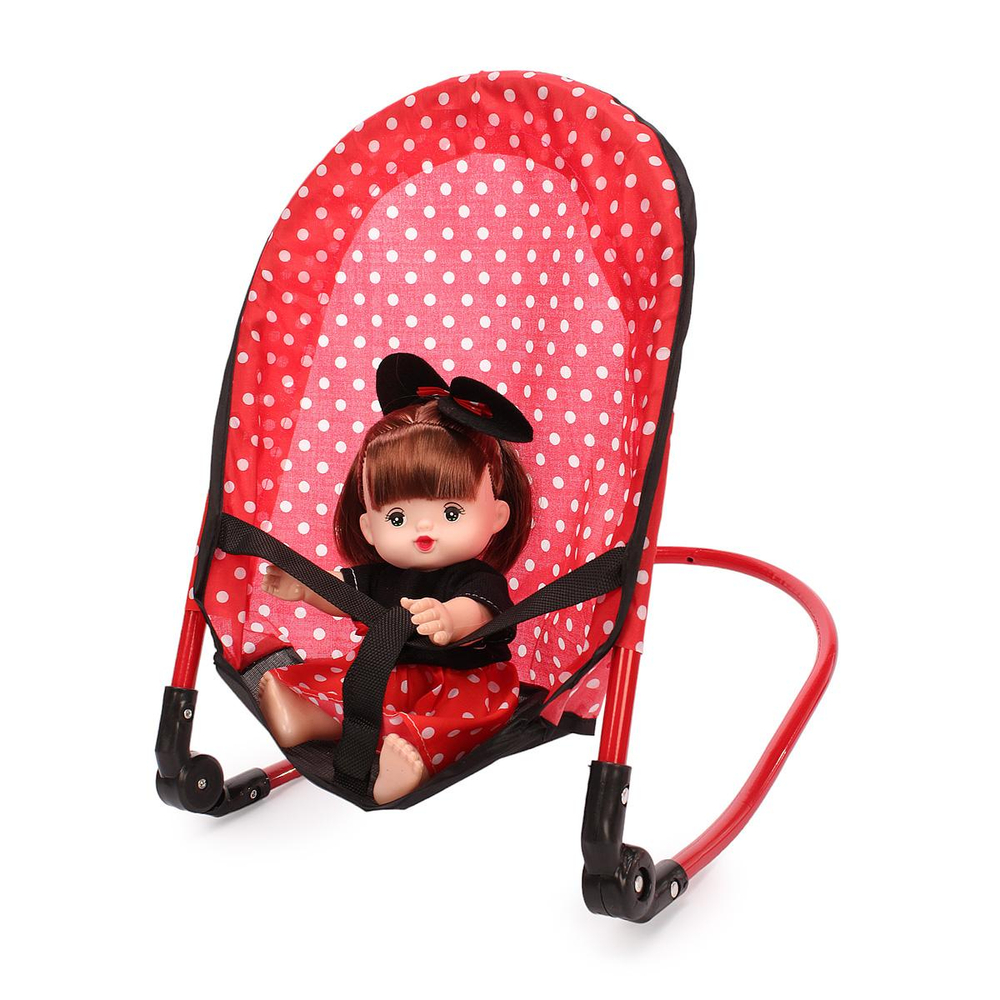 Аксессуар для куклы Стульчик для кормления с куклой, пакет CS5817-2