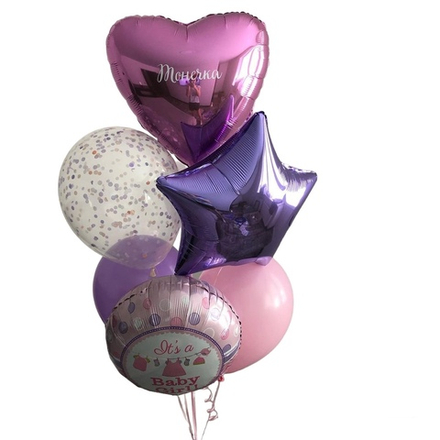 Воздушный сет на выписку девочки