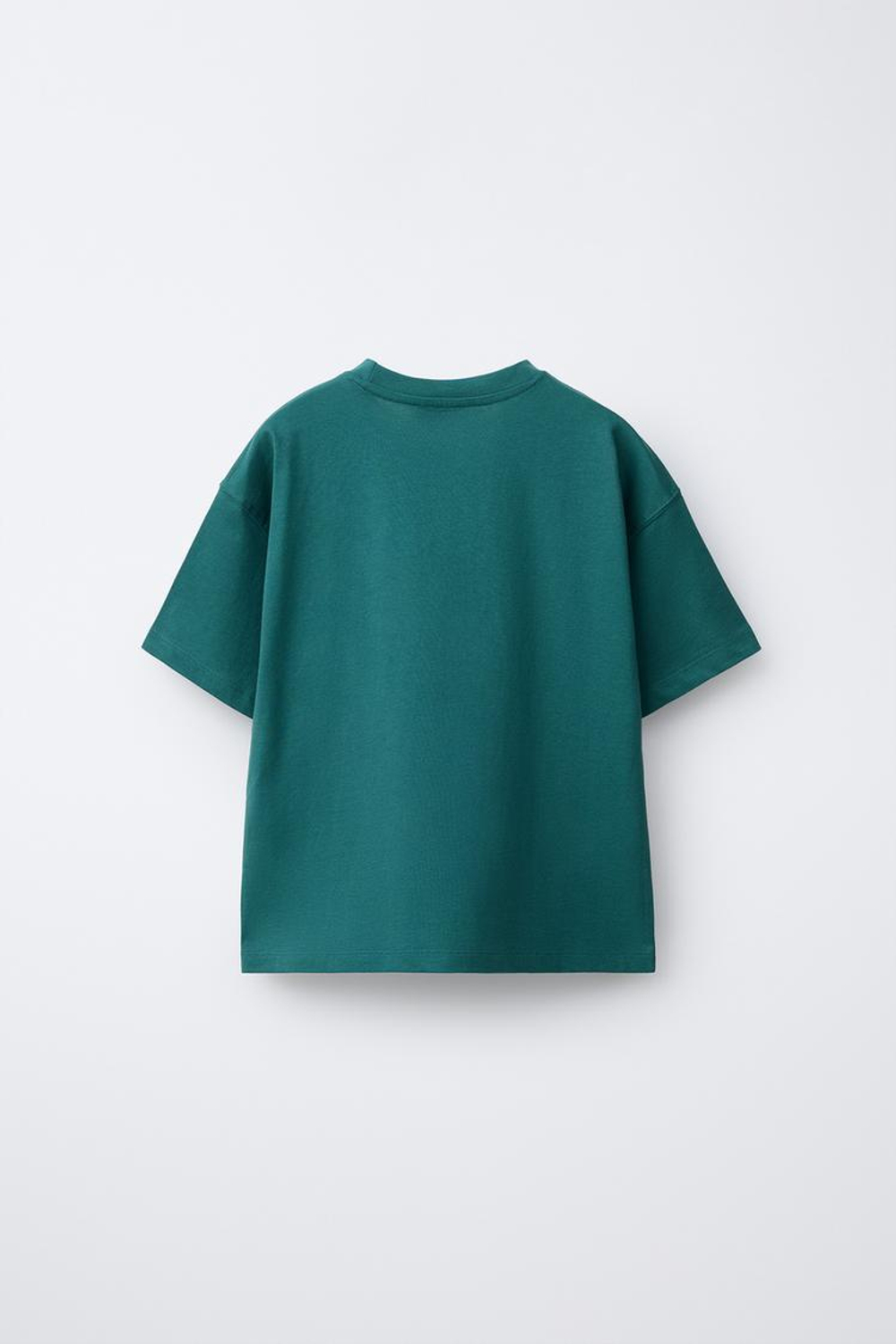 ZARA ФУТБОЛКА С ГРАФФИТИ, УТИНО-СИНИЙ