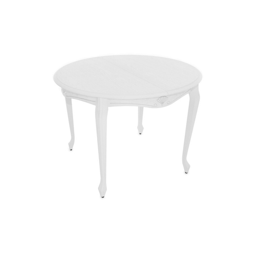 Стол раздвижной Кабриоль круг (D 1050) (Цвет дерева:Тон 9(Эмаль белая) /Вид отделки:Закрыто-пористая