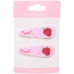 Зажимы для волос детские 2шт «Happy smile», ягодки, микс 6 цветов, 5,5*1,5см