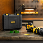 Лазерный уровень мультипризм. LXI 360-3 Green, 30 м, 520 Нм, акк. Li 2800 mAh, резьба 1/4" Denzel