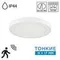7790/12L MITRA LED SN 000 Светильник пластик/белый LED 12Вт 3000/4000/6500К D170 IP44 CCT/датчик движения NEBULA WHITE
