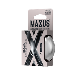 Презервативы MAXUS Extra Strong №3 , черные, утолщенные, 3 шт