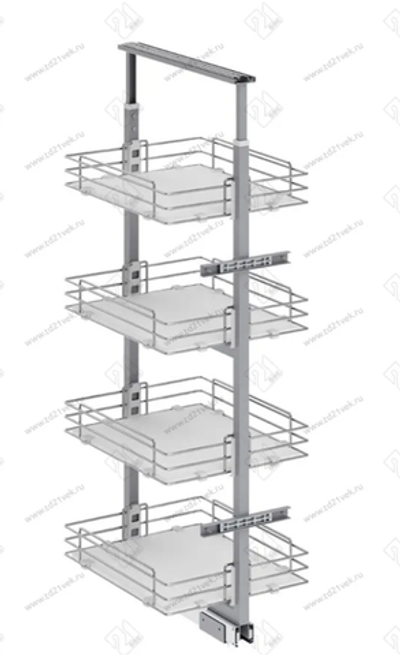 S-1548-C Шкаф-колонна в базу 600 мм, Starax, 6-ти ярусная, (480х510х1850-2000 мм)