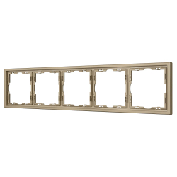 Рамка пластиковая FRM-NOBE-SFPL-5-GD (Arlight, -) 054229