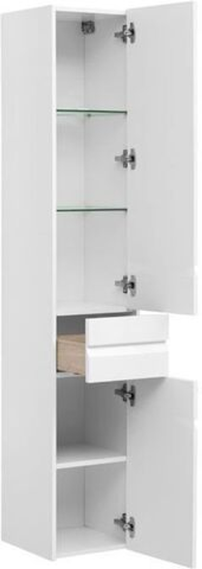 Шкаф-пенал для ванной Aquanet Палермо 35 белый