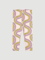 Комплект Mjölk Свитшот Light Yellow/Легинсы Радуга