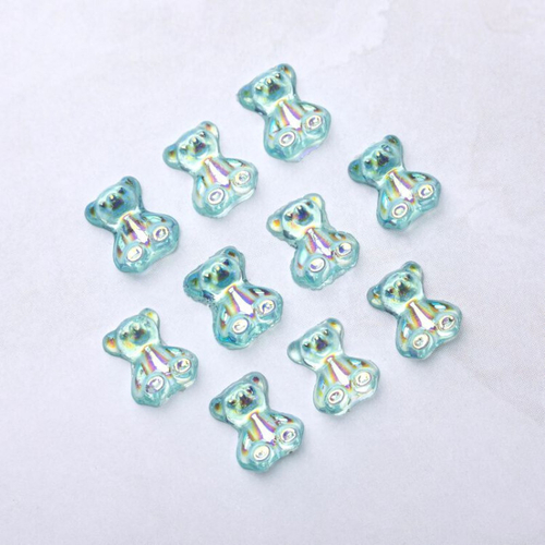 Blesk, Украшение для ногтей "Мишки" №03 (пластик) разм 6*7 мм, 10 шт.