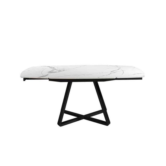 Обеденный стол D2055BB /1096 из керамики и черной стали Испания 