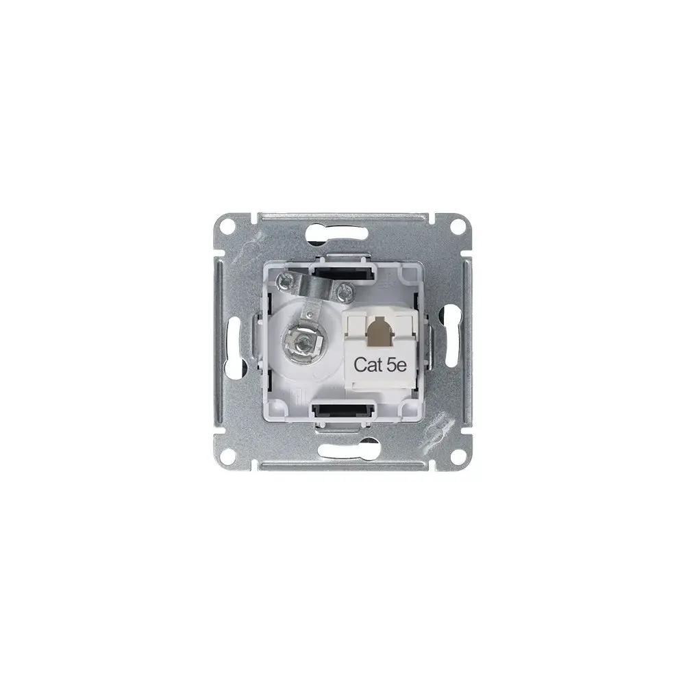 ATLASDESIGN РОЗЕТКА двойная ТВ + компьютерная RJ45 кат. 5e, механизм, ГРИФЕЛЬ